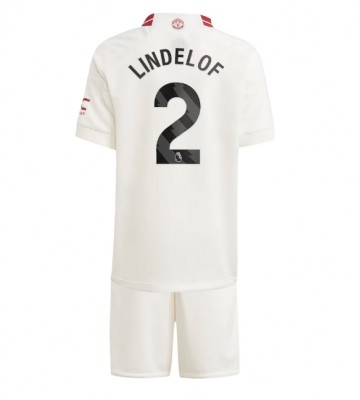 Manchester United Victor Lindelof #2 Replica Third Stadium Kit for Kids 2023-24 Short Sleeve (+ pants)